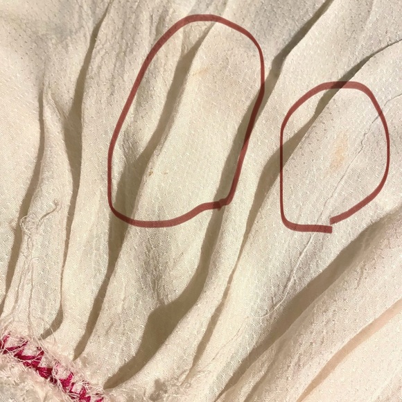 Free People Wild One Embroidered Balloon Sleeves Oversized Mini Dress Size M - Picture 9 of 9